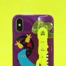 Load image into Gallery viewer, SECOND UNIQUE NAME Sun Case Neon Chain Purple