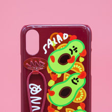 Load image into Gallery viewer, SECOND UNIQUE NAME Sun Case String Burgundy Avocado