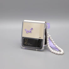 Load image into Gallery viewer, SECOND UNIQUE NAME Clear Ballet Ribbon Purple (Z FLIP)