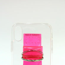 Load image into Gallery viewer, SECOND UNIQUE NAME Sun Case Pvc Clear Neon pink