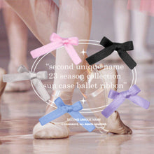 Load image into Gallery viewer, SECOND UNIQUE NAME Ballet Ribbon Clear Case Black