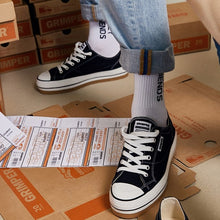 Load image into Gallery viewer, GRIMPER Porcanevas Canvas Sneakers Black