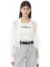 Load image into Gallery viewer, EMKM Seethrough Feather Jacquard Shirts