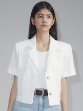 Load image into Gallery viewer, EMKM Pocket Stitch Jacket White