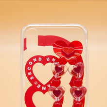 Load image into Gallery viewer, SECOND UNIQUE NAME Sun Case Heart Bubble Red