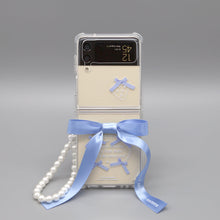 Load image into Gallery viewer, SECOND UNIQUE NAME Clear Ballet Ribbon Blue (Z FLIP)