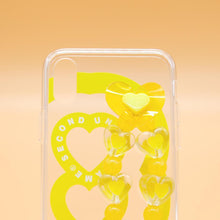 Load image into Gallery viewer, SECOND UNIQUE NAME Sun Case Heart Bubble Yellow