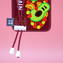Load image into Gallery viewer, SECOND UNIQUE NAME Sun Case String Burgundy Avocado