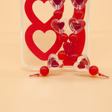 Load image into Gallery viewer, SECOND UNIQUE NAME Sun Case Heart Bubble Red