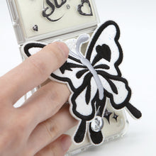 Load image into Gallery viewer, SECOND UNIQUE NAME Clear Patch Butterfly Black (Z FLIP)