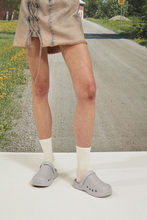 Load image into Gallery viewer, 23.65 Bisbee Rubber Mules Warm Grey
