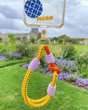 Load image into Gallery viewer, MCRN Finger Tab+Hand Strap Je t'aime Yellow Set