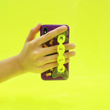Load image into Gallery viewer, SECOND UNIQUE NAME Sun Case Neon Chain Purple