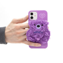 Load image into Gallery viewer, SECOND UNIQUE NAME Sun Case Patch Fleece Bear Sparkling Purple