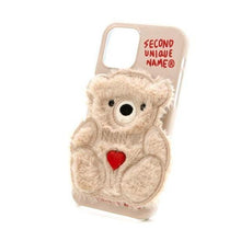 Load image into Gallery viewer, SECOND UNIQUE NAME Sun Case Patch Fur Bear Milky Ivory
