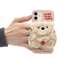 Load image into Gallery viewer, SECOND UNIQUE NAME Sun Case Patch Fur Bear Milky Ivory