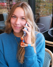 Load image into Gallery viewer, MCRN Finger Tab+Hand Strap Marron Orange Set