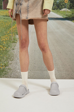 Load image into Gallery viewer, 23.65 Bisbee Rubber Mules Warm Grey