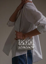 Load image into Gallery viewer, KWANI Lozenge Micro Silver Studded Bag
