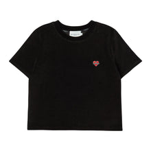 Load image into Gallery viewer, BEYOND CLOSET Women's Edition Nomantic Sports Velvet T-Shirt Black