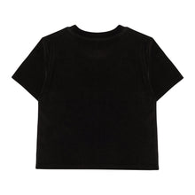 Load image into Gallery viewer, BEYOND CLOSET Women's Edition Nomantic Sports Velvet T-Shirt Black