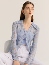 Load image into Gallery viewer, CITYBREEZE Lace Cardigan Blue (IZ*ONE MINJU’s Pick)