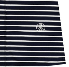 Load image into Gallery viewer, CITYBREEZE Puff Sleeve Striped T-shirt Navy (IZ*ONE MINJU’s Pick)