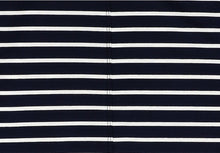 Load image into Gallery viewer, CITYBREEZE Puff Sleeve Striped T-shirt Navy (IZ*ONE MINJU’s Pick)