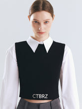 Load image into Gallery viewer, CITYBREEZE Logo Sleeveless Cropped Top Black