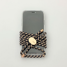 Load image into Gallery viewer, ARNO iPhone Case with Rope Strap Golden Blue