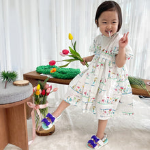 Load image into Gallery viewer, THANK YOU SHOES MUCH Moulin Glitter Ribbon Sandal 3Colors