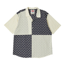 Load image into Gallery viewer, BEYOND CLOSET Collection Line Archive Pattern Cutting Open Collar Shirt Navy