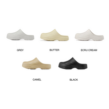 Load image into Gallery viewer, 23.65 Baguette Rubber Clogs Camel