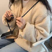 Load image into Gallery viewer, ARNO iPhone Case with Rope Strap Pink Dot Navy