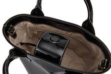 Load image into Gallery viewer, LOEKA Marqueta S Tote Bag Shinny Black