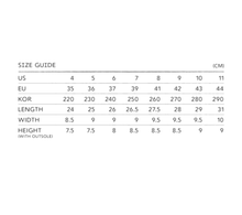 Load image into Gallery viewer, SABLE SIZE CHART.png