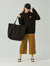 Load image into Gallery viewer, GRIMPER Shyly Heart Sweater Black