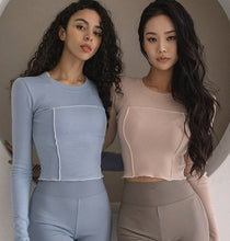 Load image into Gallery viewer, CONCHWEAR Berry Line Crop Top (4 Colours)