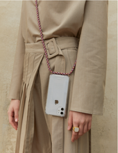 Load image into Gallery viewer, ARNO iPhone Case with Rope Strap Burgundy Mix