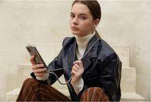 Load image into Gallery viewer, ARNO iPhone Case with Rope Strap Black White