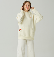 Load image into Gallery viewer, GRIMPER Shyly Heart Hoodie Creamy White