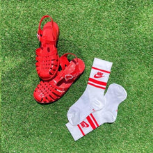 Load image into Gallery viewer, THANK YOU SHOES MUCH Jelly Sandal Red