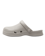 Load image into Gallery viewer, 23.65 Bisbee Rubber Mules Warm Grey