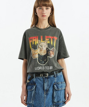 Load image into Gallery viewer, FALLETT Nero Band Short Sleeve Tee Charcoal