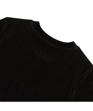 Load image into Gallery viewer, BEYOND CLOSET Women's Edition Nomantic Sports Velvet T-Shirt Black