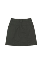 Load image into Gallery viewer, EMKM Stitch Point Mini Skirt Charcoal