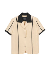 Load image into Gallery viewer, EMKM Line Point Linen Jacket Beige