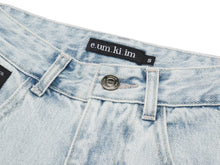 Load image into Gallery viewer, EMKM Signature Semi Wide Denim Pants Light Blue