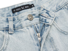 Load image into Gallery viewer, EMKM Signature Semi Wide Denim Pants Light Blue