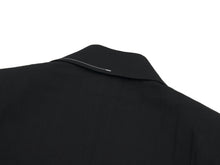 Load image into Gallery viewer, EMKM Unbalance Collar Stitch Jacket Black